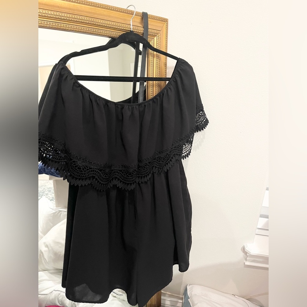 Black Woman's Chic Romper